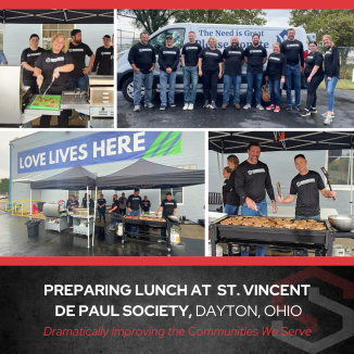 Shook Volunteering at St. Vincent de Paul Society, Dayton