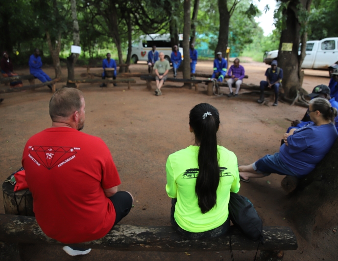 Morning Huddle and Devotion