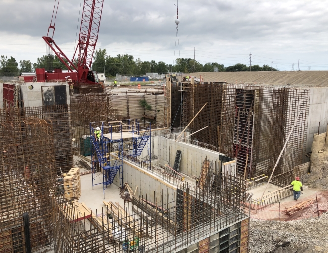 Toledo Collins Park WTP Ozone Treatment Facility Concrete Pours