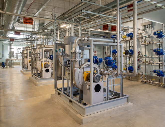 Toledo Collins Park WTP Ozone Treatment Facility Interior