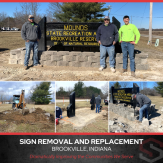 Brookville Reservoir Sign Removal and Replacement