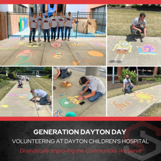 Shook volunteering at Generation Dayton Day