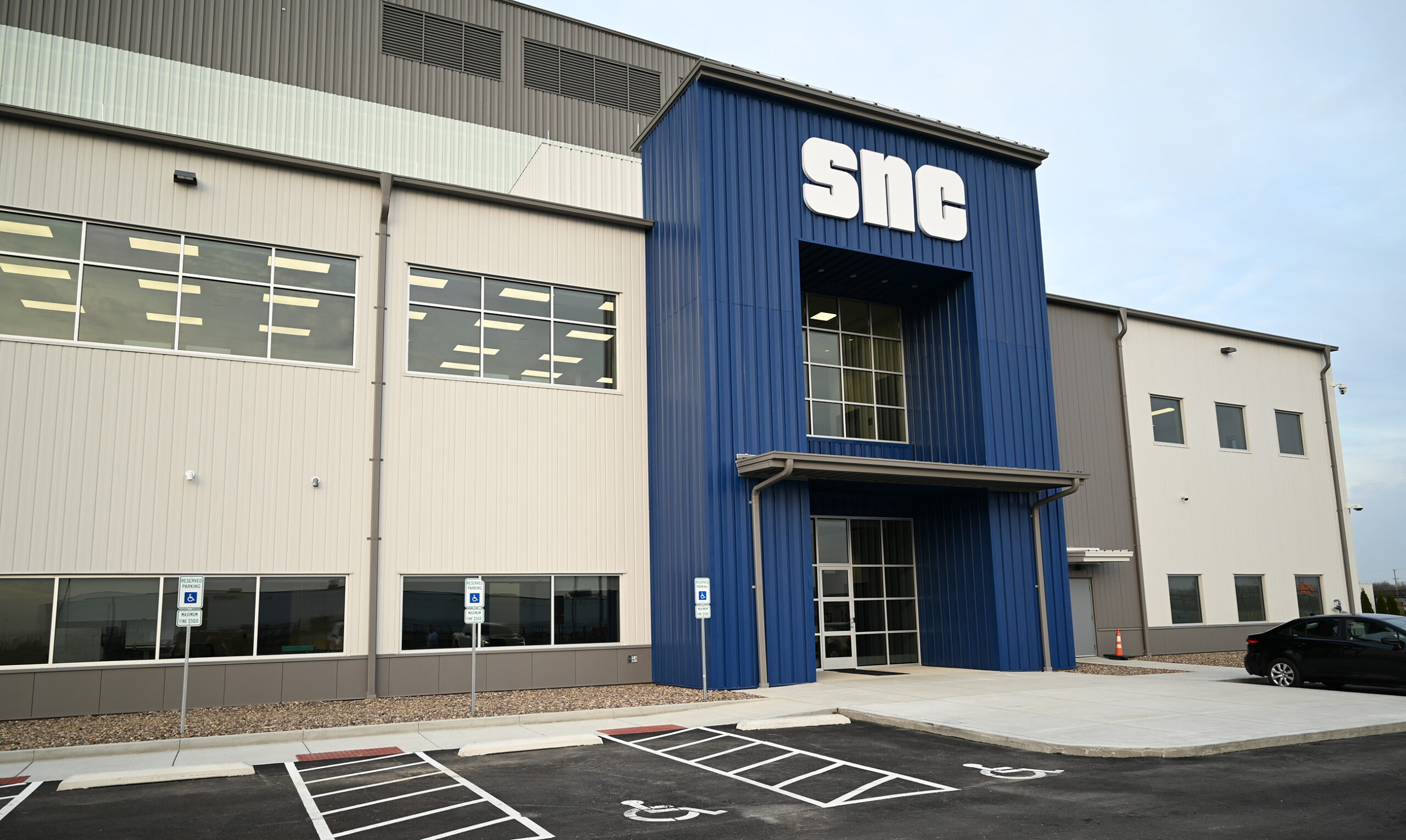 Exterior of SNC Building in Akron