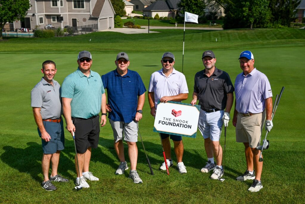 Group of golfers at Shook Foundation Invitational in Dayton